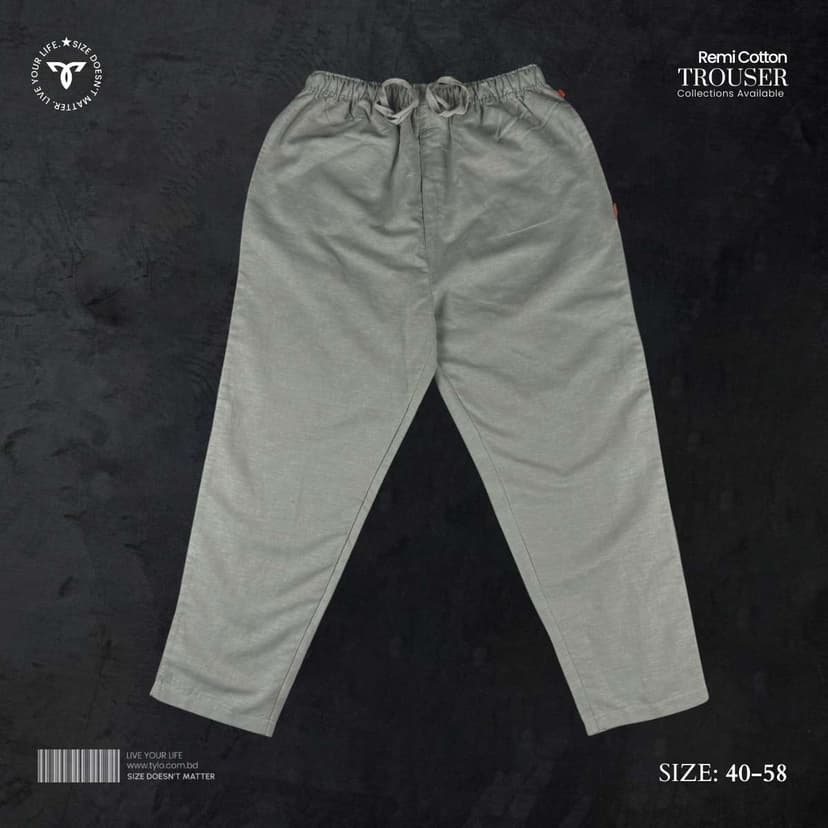 Remi Cotton Relaxed Trouser – Olive Green