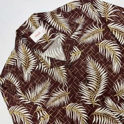 Brown Leaf Cuban Shirt view 1