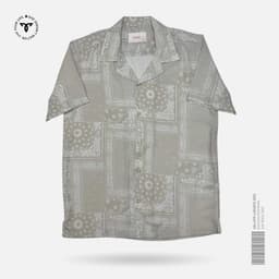 Beige Paisley Cuban Shirt view 0