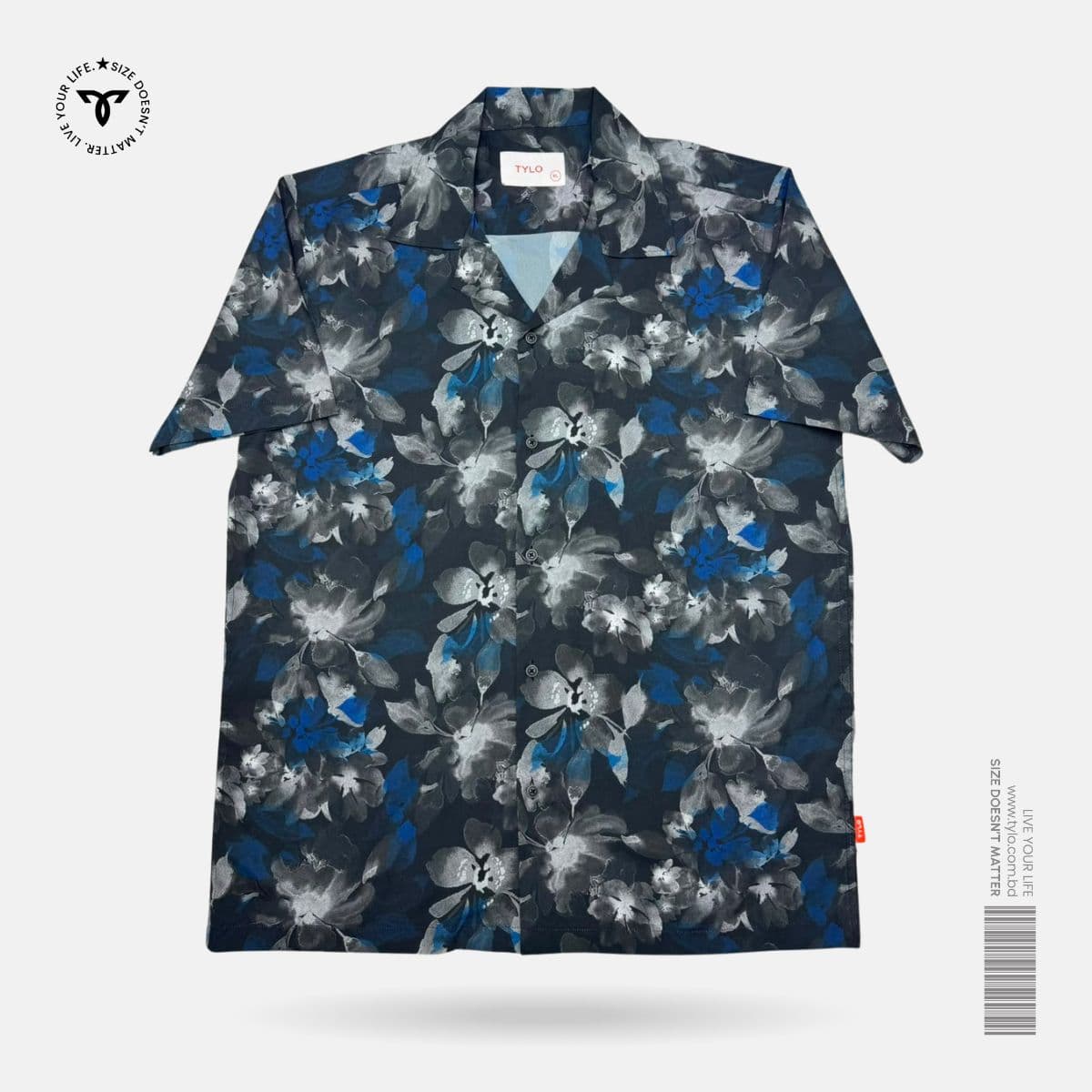 Midnight Bloom Cuban Shirt