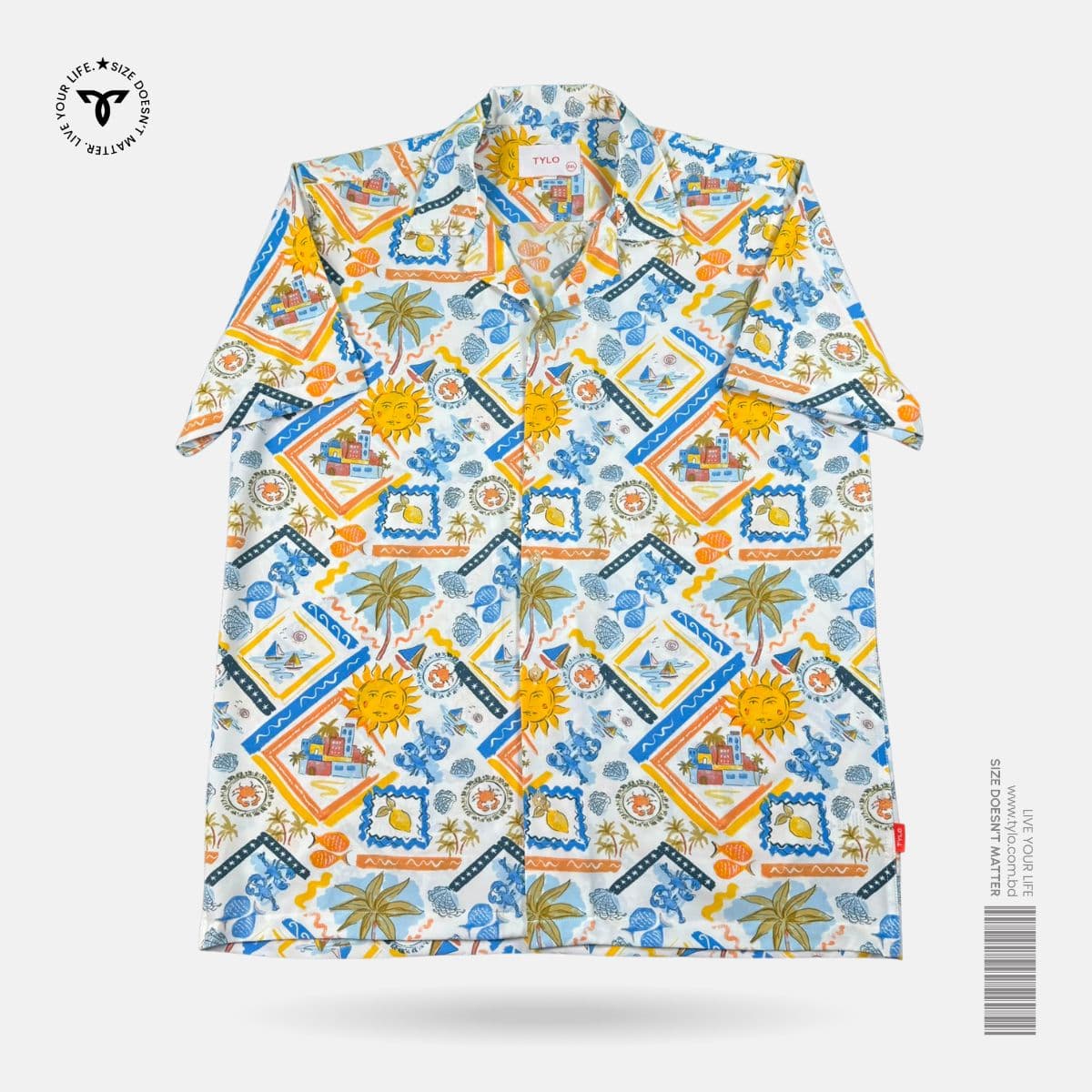 Mediterranean Summer Cuban Shirt