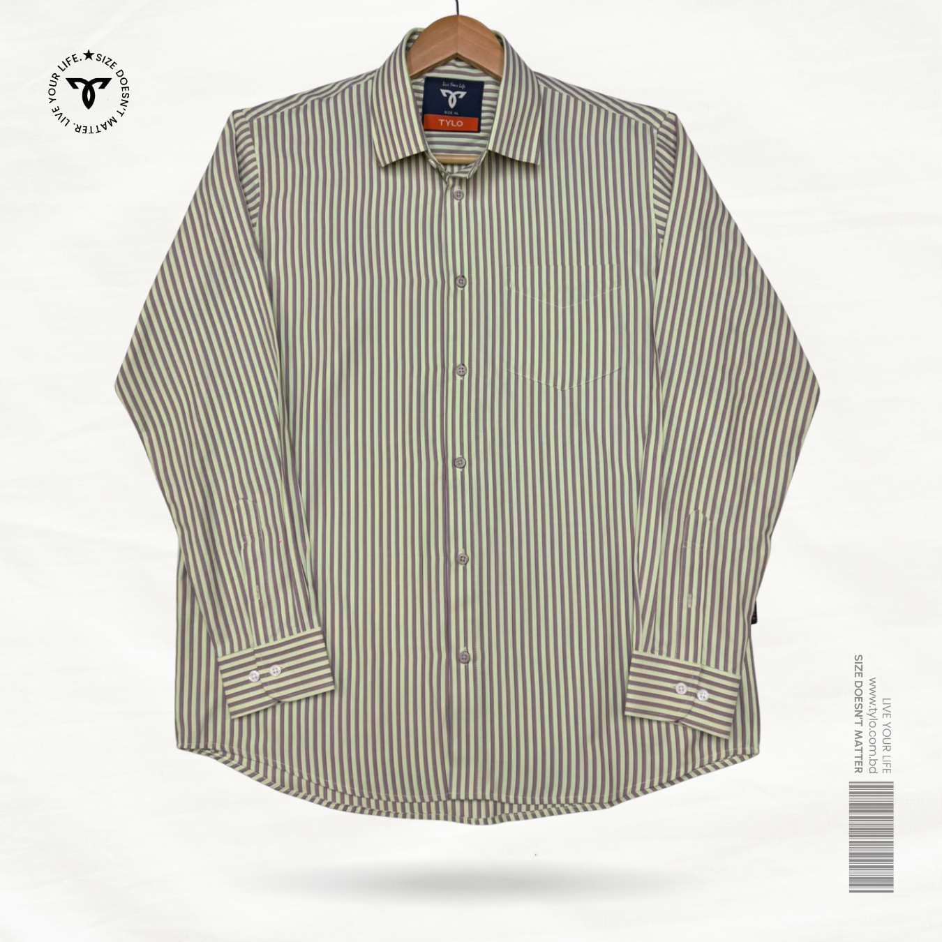 Sage Plum Stripe Premium Shirt